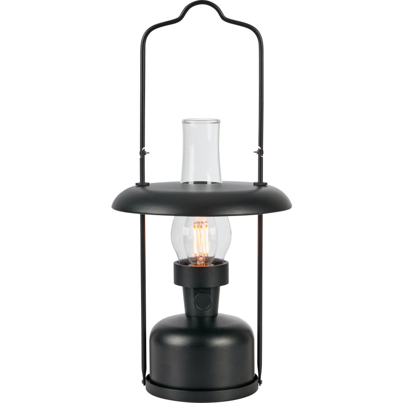 Marksljd Fanos Genopladelig Bordlampe Sort