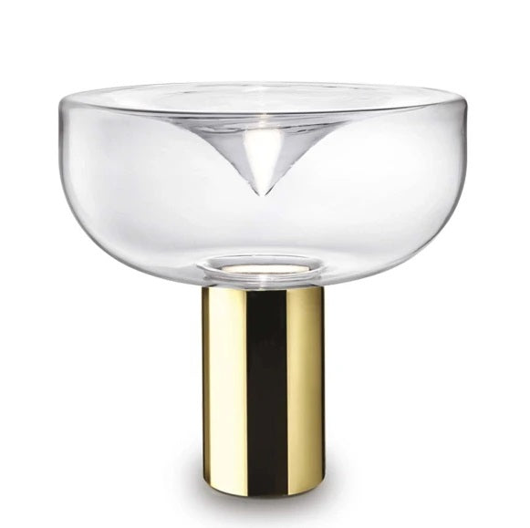 Aella 1968 Bordlampe Fra Leucos Guld Transparent
