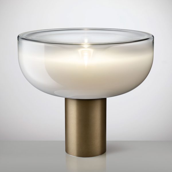 Aella Bordlampe Fra Leucos Støvet Hvid Mat Bronze