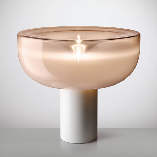 Aella Bordlampe Fra Leucos Støvet Pink Mat Hvid