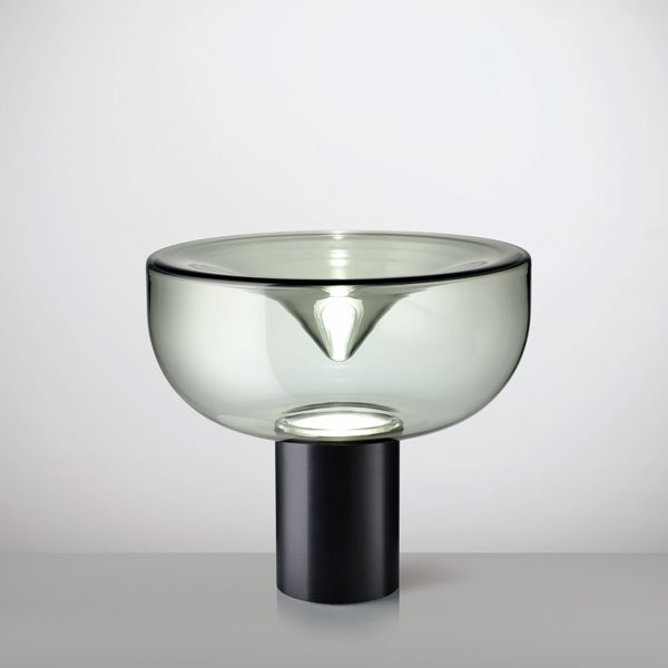 Aella Mini Bordlampe Fra Leucos Smoke Gray Mat Sort