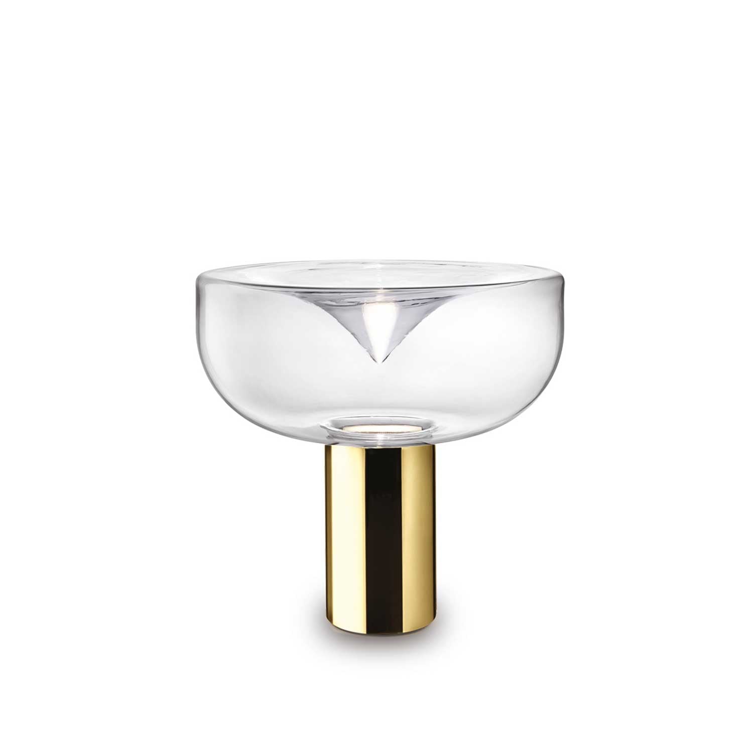 Aella Mini Bordlampe Fra Leucos Transparent Guld