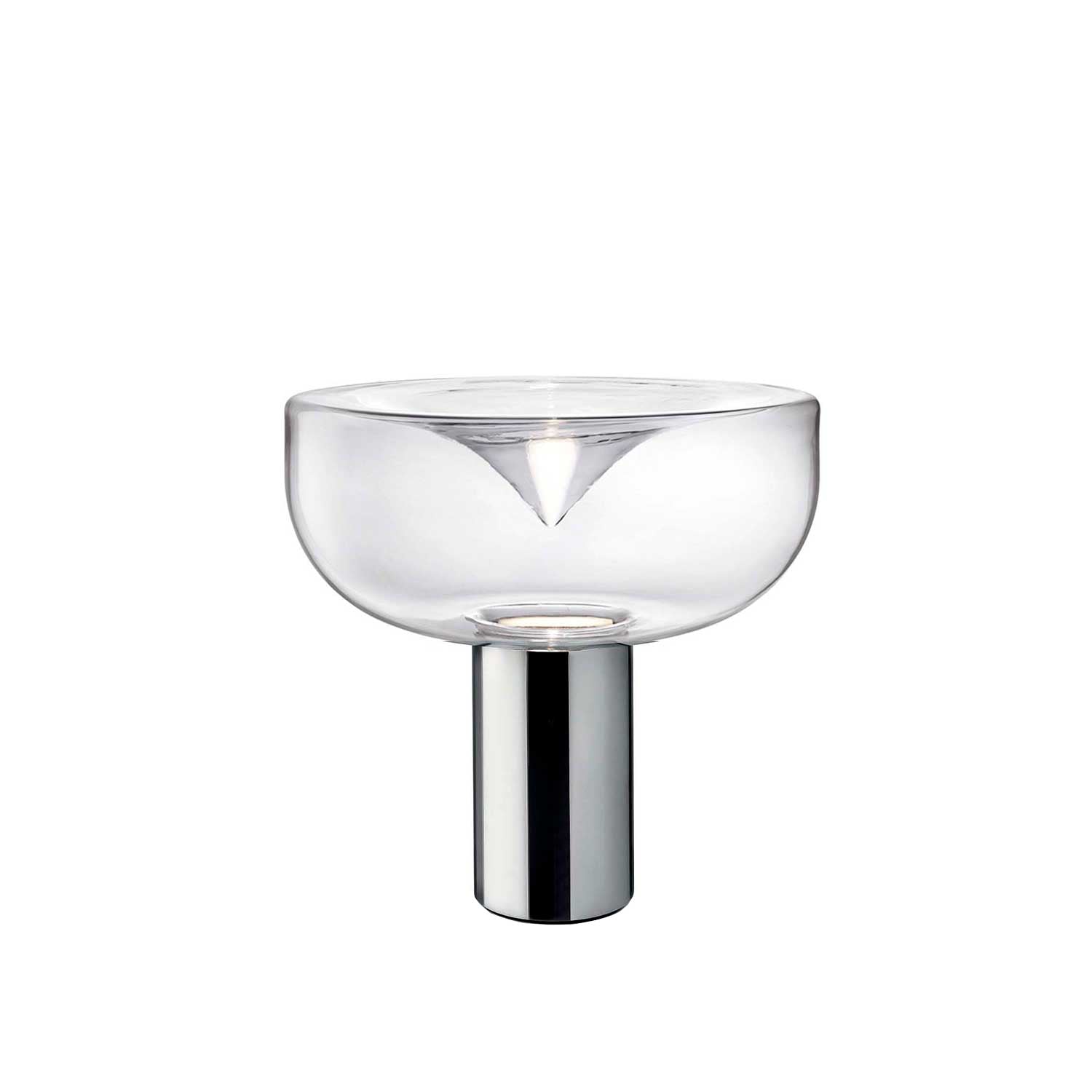 Aella Mini Bordlampe Fra Leucos Transparent Krom