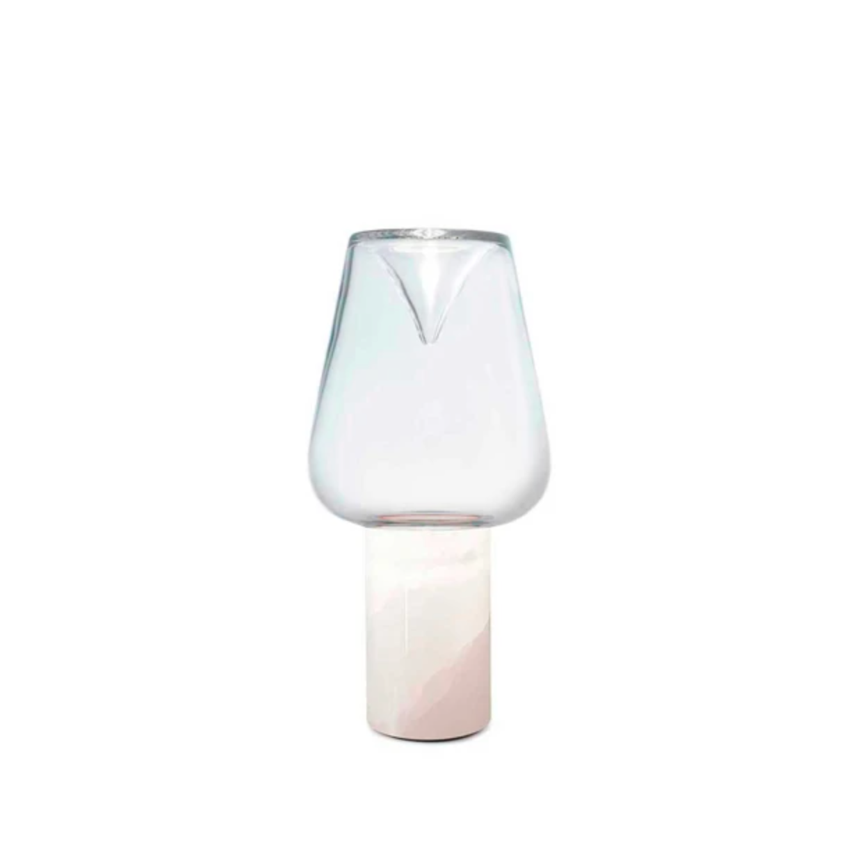 Aella Thin Bordlampe Fra Leucos Hvid Onix Transparent