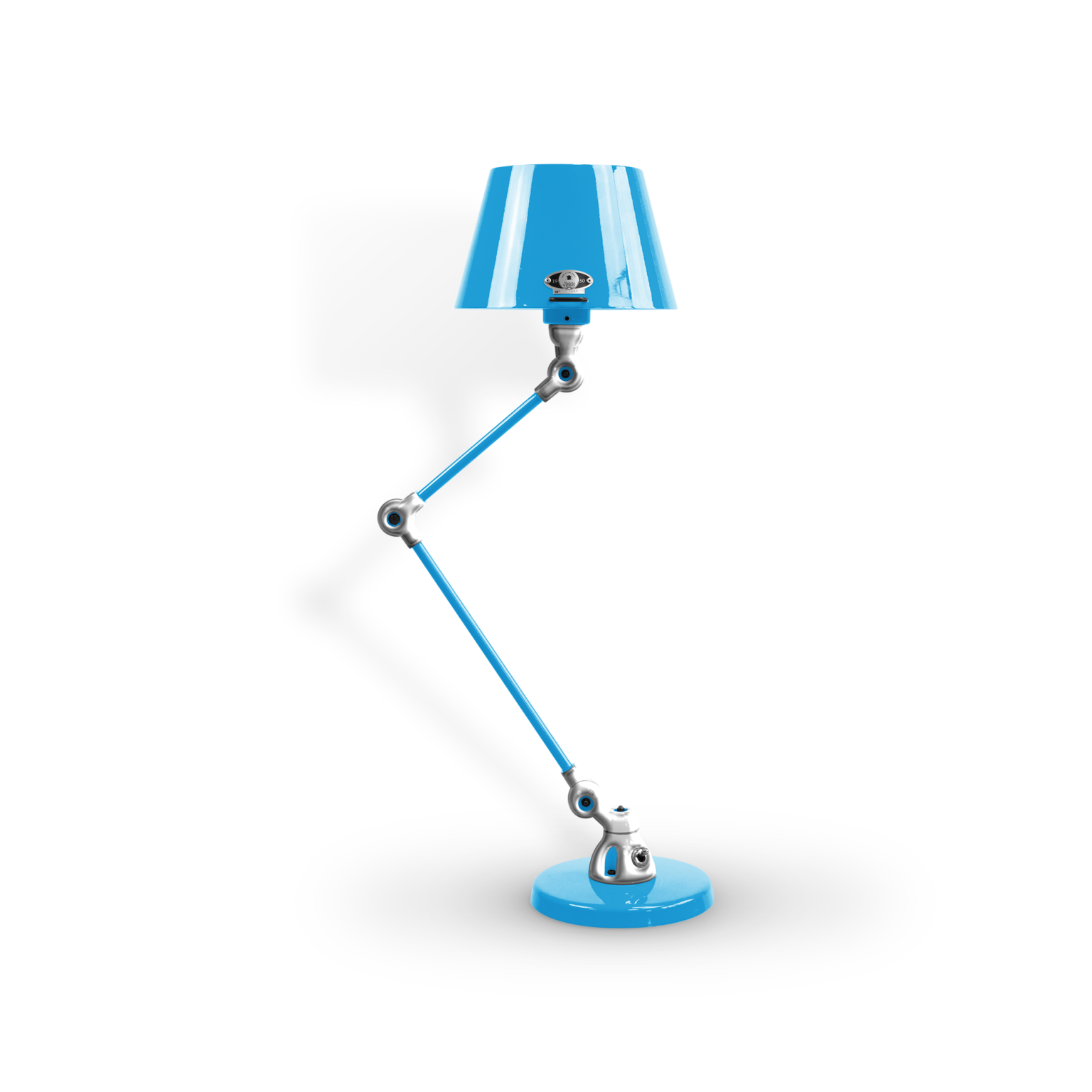 Aicler Aid373 Bordlampe Fra Jield Light Blue Poleret Blank