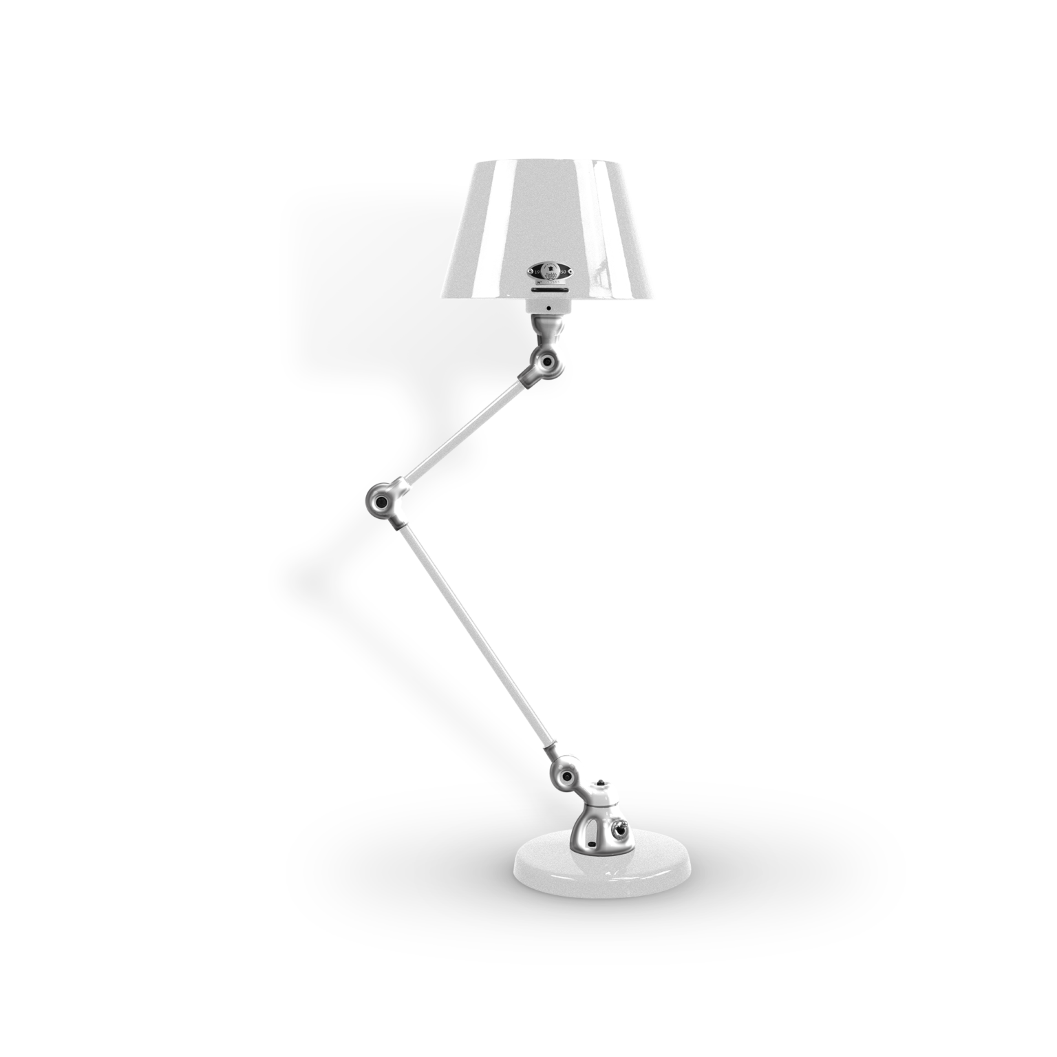 Aicler Aid373 Bordlampe Fra Jield Silver Grey Poleret Blank