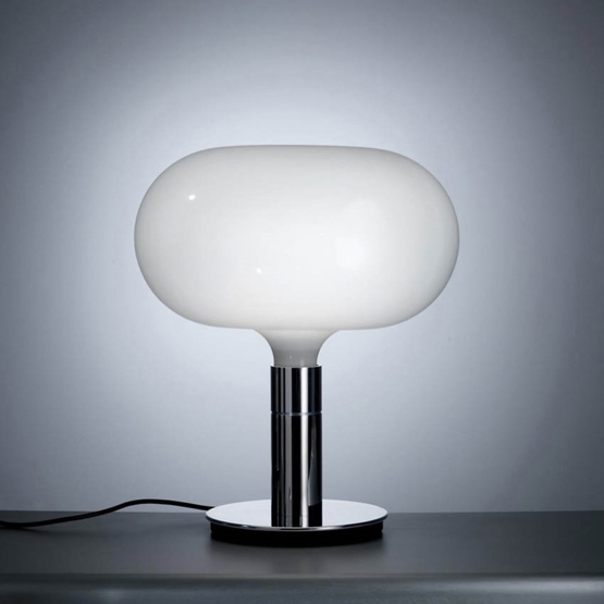 Am1n Bordlampe Krom Hvid