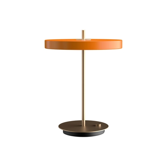 Asteria Bordlampe Usb Orange Messing