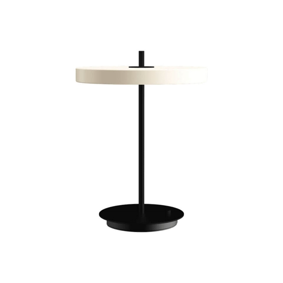 Asteria Bordlampe Usb Pearl Hvid Sort
