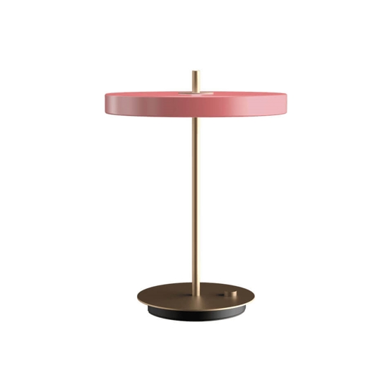 Asteria Bordlampe Usb Rose Messing