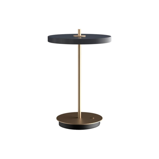 Asteria Move Batteri Bordlampe Antrasit Messing