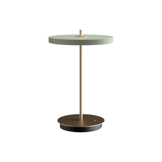 Asteria Move Batteri Bordlampe Olive Grøn Messing
