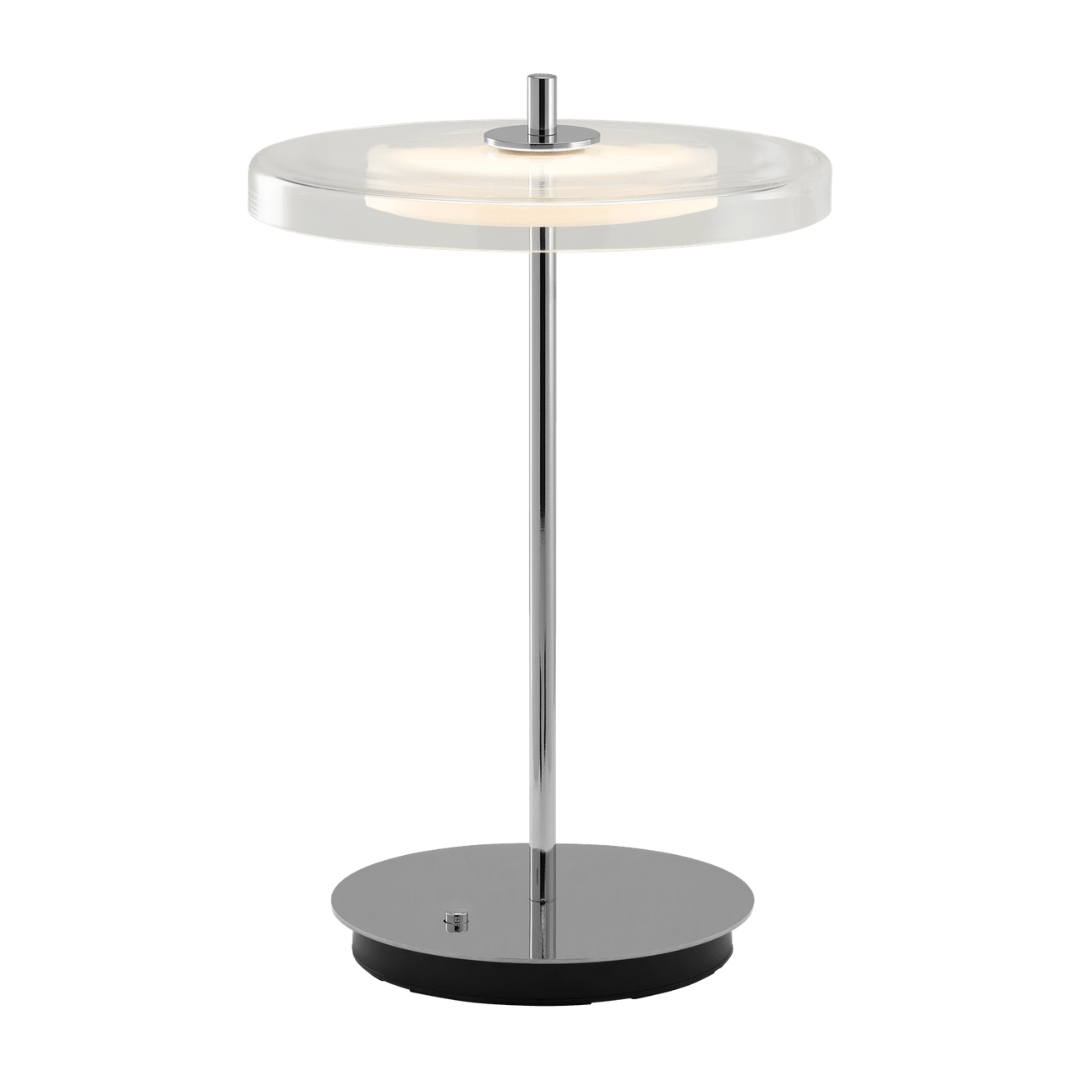 Asteria Move Glass Bordlampe Transperant Stål Umage