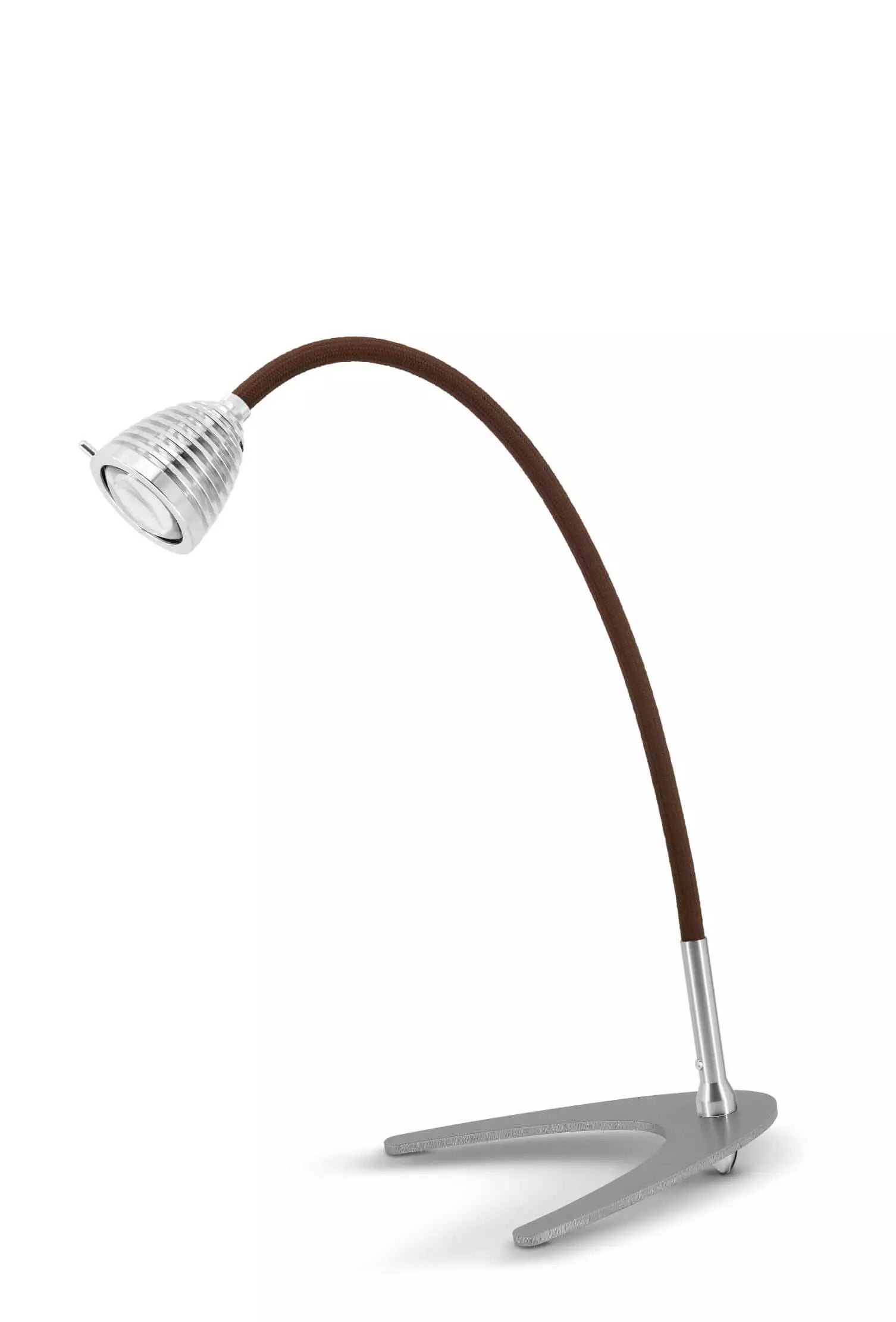 Athene Bordlampe Less More Aluminium Brun