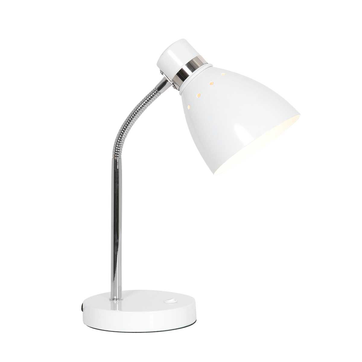 Attach Bordlampe Fire Metalfarver Metal Hvid