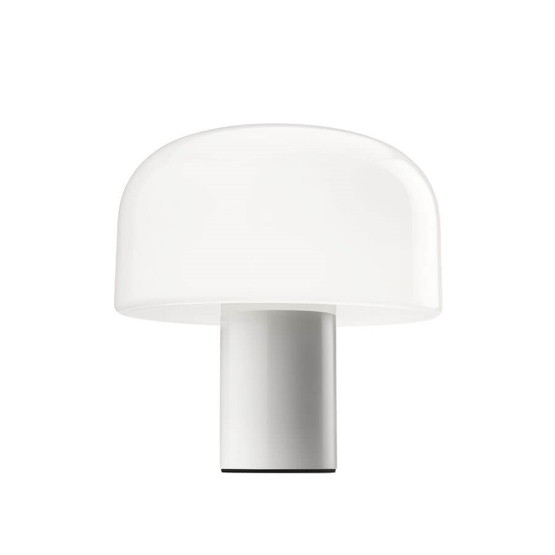 Bellhop Glas Bordlampe Hvid