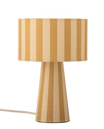 Bloomingville Emmie Bordlampe Gul Hør ø20  H30