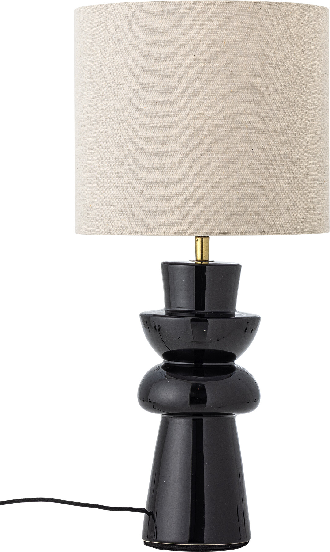 Bloomingville Lio Bordlampe Sort Stentøj Keramik
