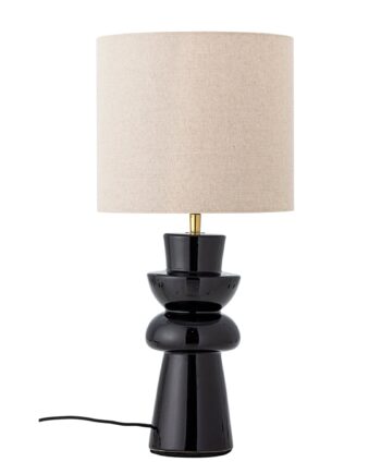 Bloomingville Lio Bordlampe Sort Stentøj ø25  H53