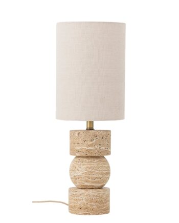 Bloomingville Marci Bordlampe Natur Travertin ø19  H53