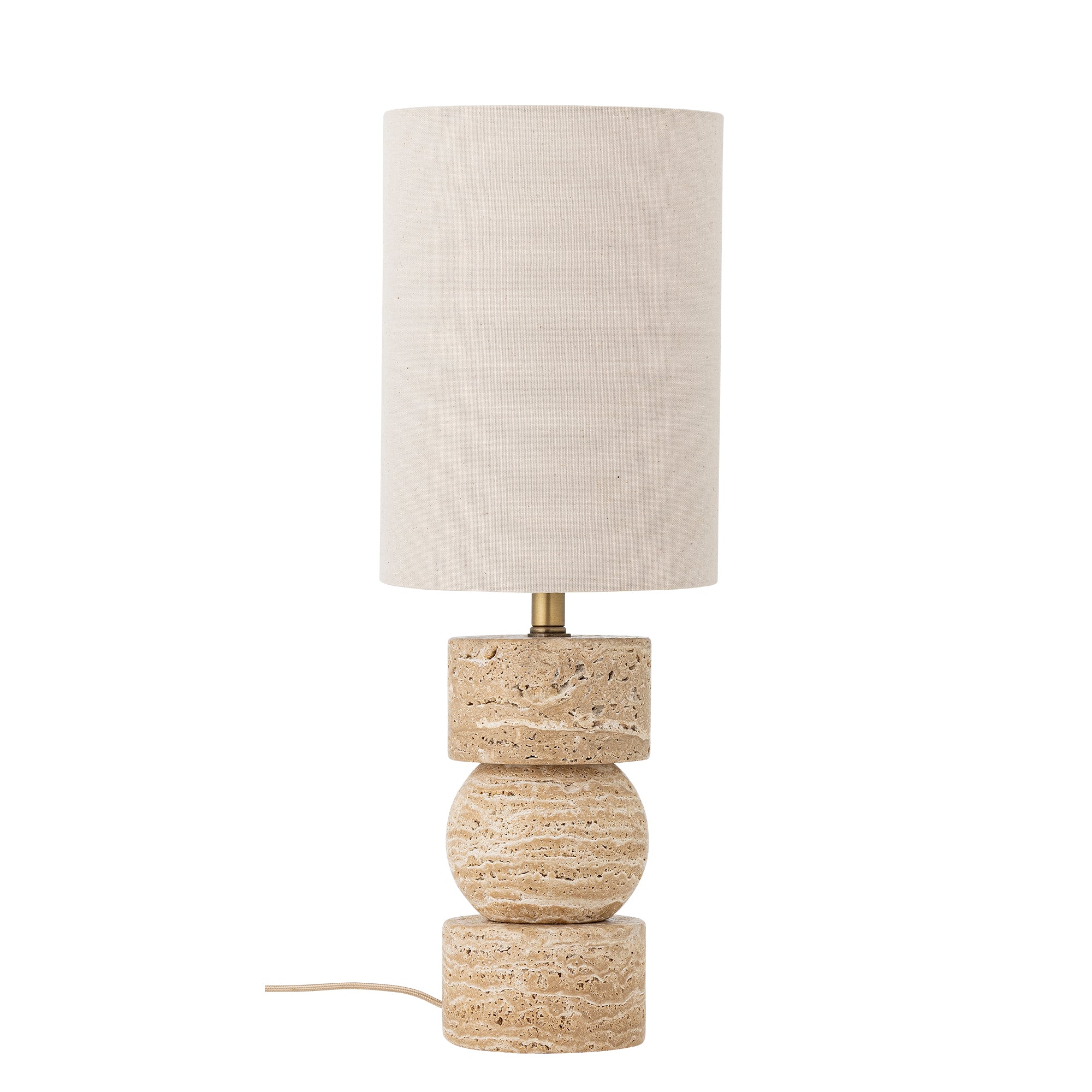 Bloomingville Marci Bordlampe Natur Travertin ø19 H53