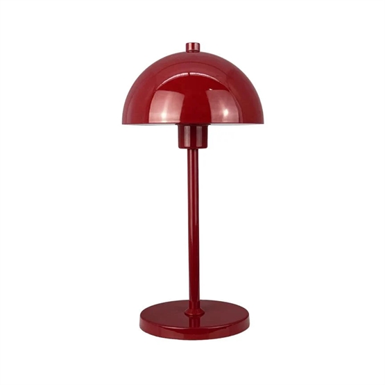 Borås Batterilampe Bordlampe Mørkerød