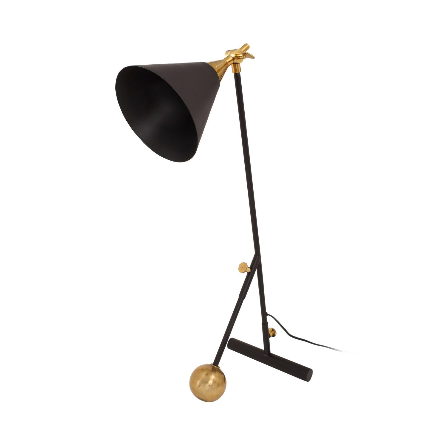 Bordlampe Celeste Sort Guld