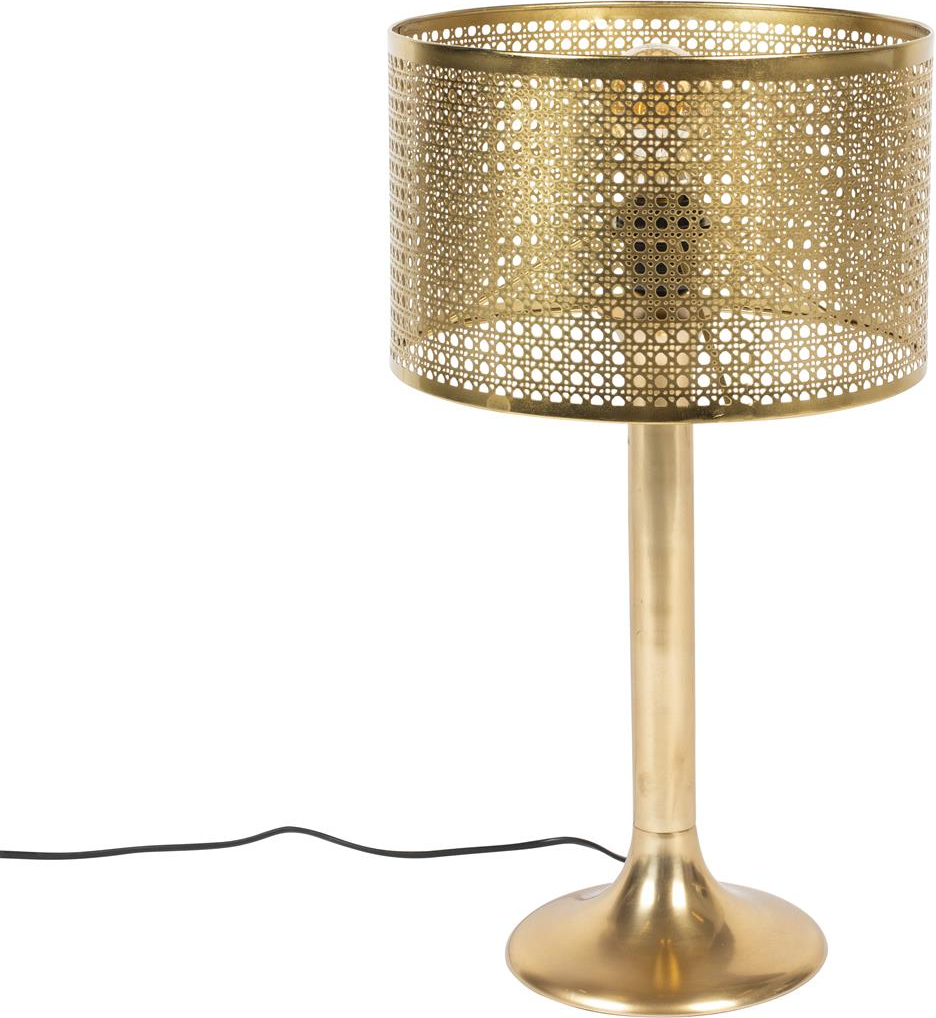 Bordlampe Dutchbone Barun Vintageinspireret Jern Mørk Sand ø28 H51
