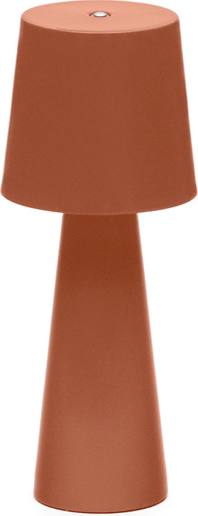 Bordlampe Kave Home Arenys Terracotta Led Metal Med Justerbar Lysstyrke Bærbar Ip54