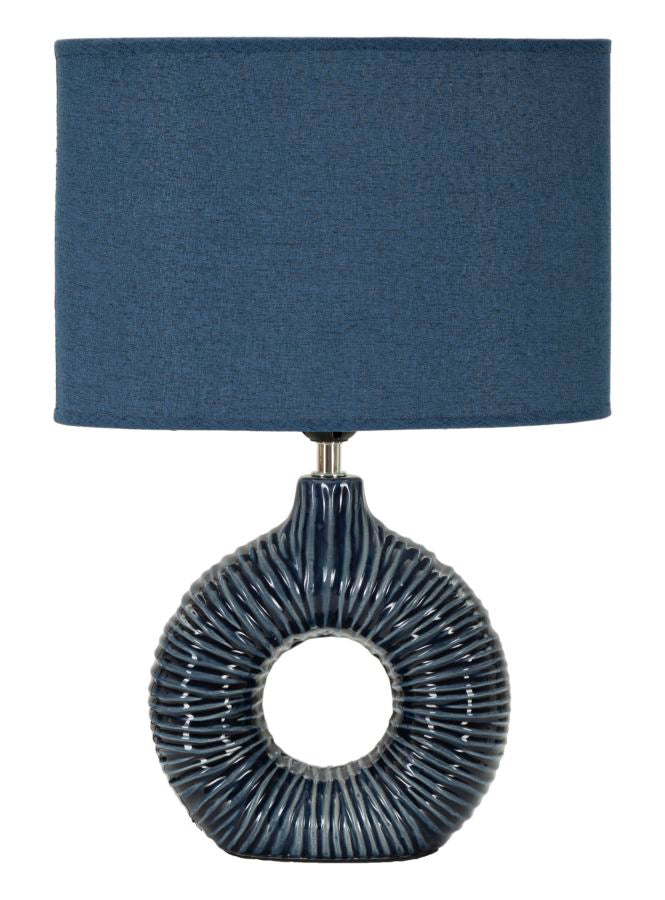 Bordlampe Keramik Jern Stof 28x5x15