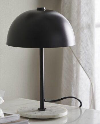 Bordlampe  Kita Sort Marmorfod Nordal