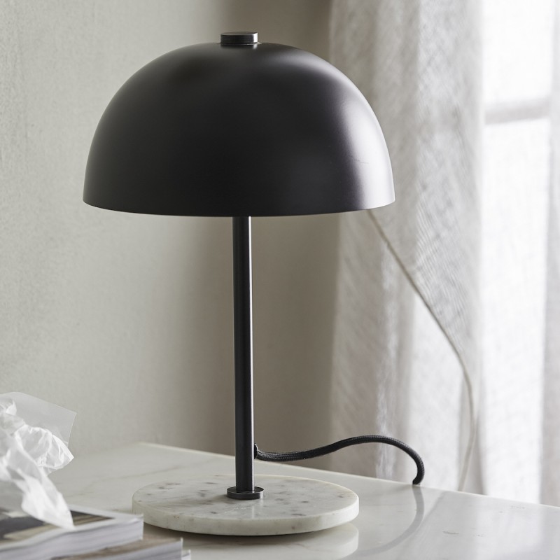Bordlampe Kita Sort Marmorfod Nordal