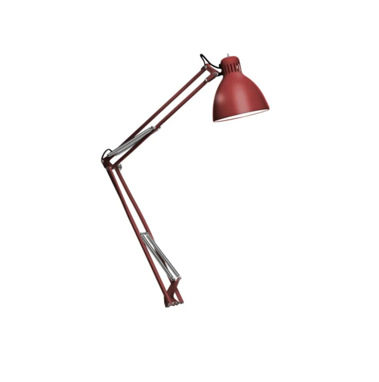 Bordlampe Klemme Fra Leucos Amarant Rød Hvid E27 Fatning