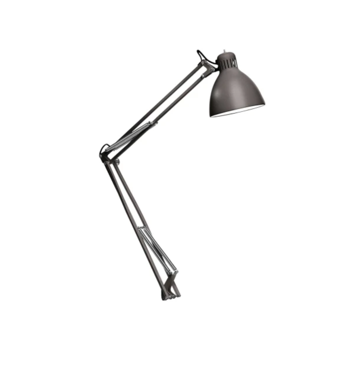 Bordlampe Klemme Fra Leucos Sable Grå Hvid E27 Fatning
