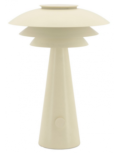 Bordlampe Metal H42 ø30 E27 Beige