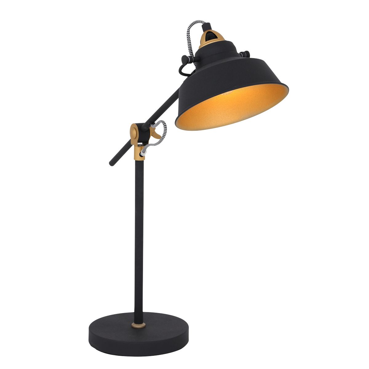 Brandon Bordlampe Metalfarver Metal Sort