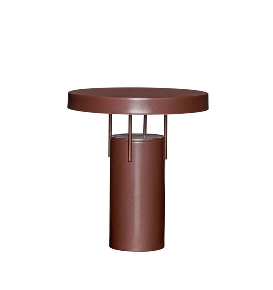 Bringme Portable Bordlampe Batterilampe Metallic Bourgogne
