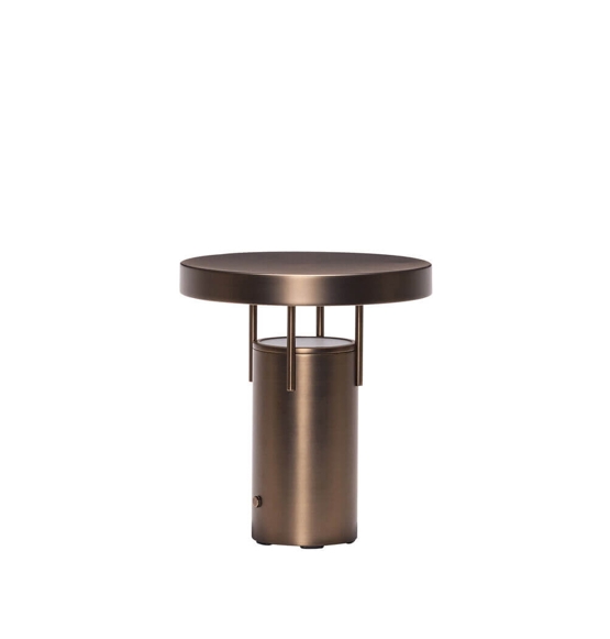 Bringme Portable Mini Bordlampe Batterilampe Bruneret Messing