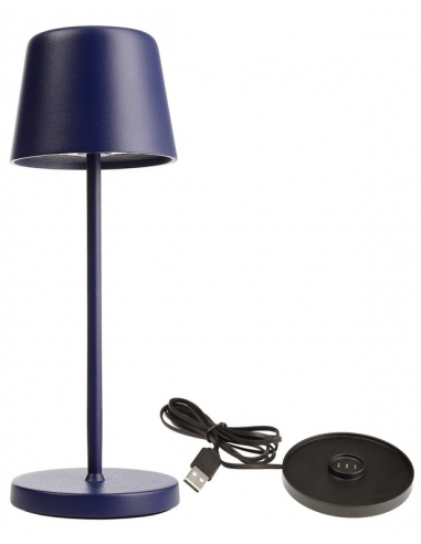 Canis Mini Inden Udendørs Trådløs Bordlampe H20 Led Mat Blå