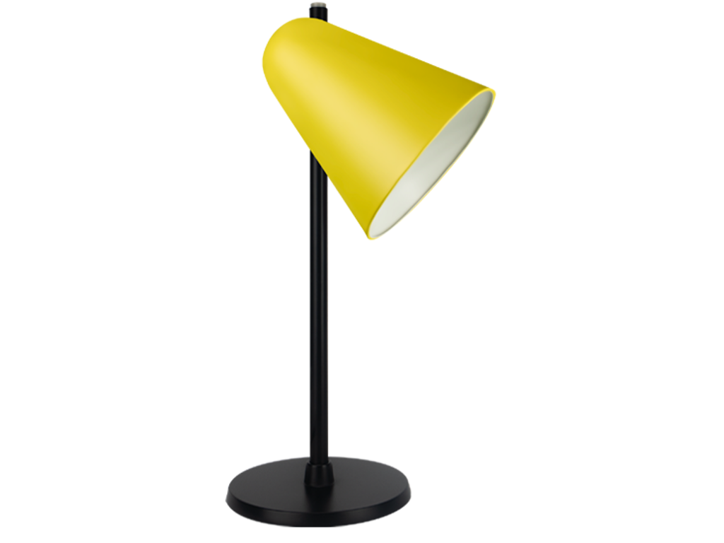 Capelo Bordlampe H420 Gul Ral 1018 Sort Base