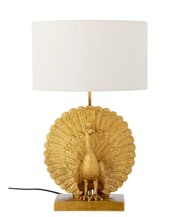 Creative Collection Peacock Bordlampe Guld Polyresin ø35  H58
