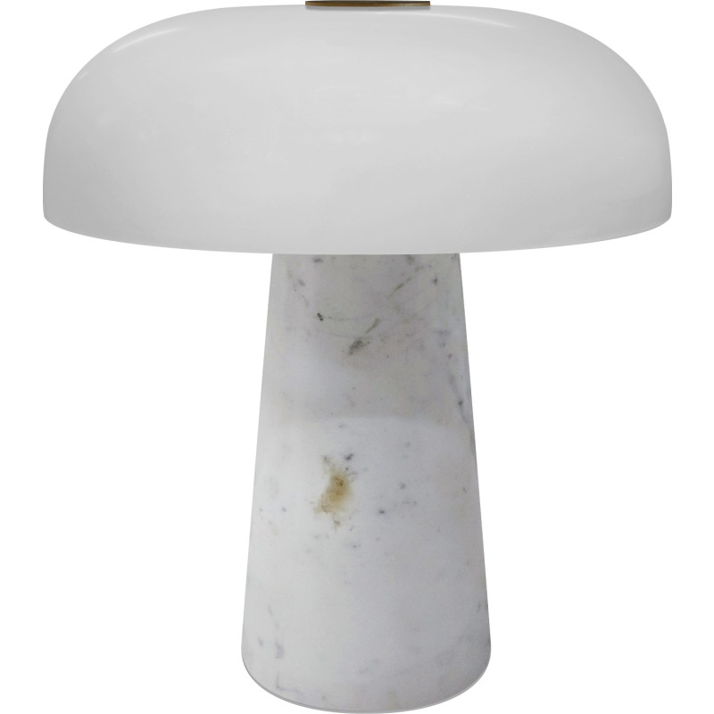 Dtfp Glossy Genopladelig Bordlampe Hvid Marmor