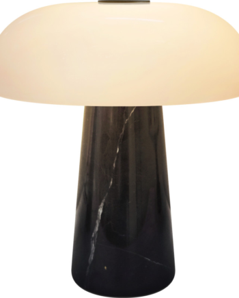 Dtfp Glossy Genopladelig Bordlampe Sort Marmor
