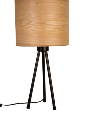Dutchbone Woodland Bordlampe Brun Askefiner Sort Metal