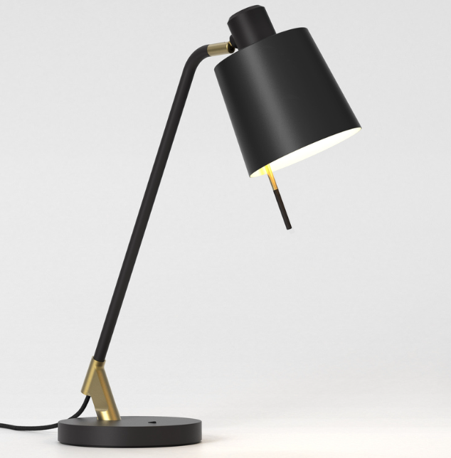 Edward Bordlampe Fra Astro Lighting Sort Sort Metal