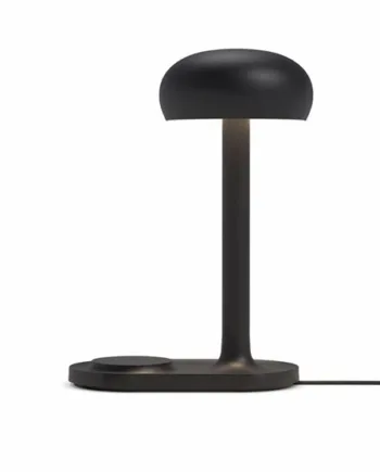 Emendo Bordlampe Med Trådløs Oplader Sort