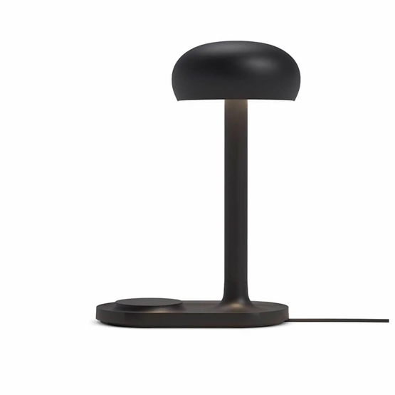 Emendo Bordlampe Med Trådløs Oplader Sort