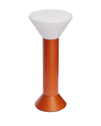 Flash Portable Batteri Bordlampe Metallic Orange