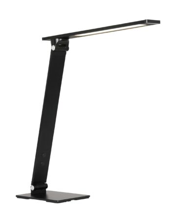 Fonda Bordlampe Aluminium Glas Farver Metal Sort