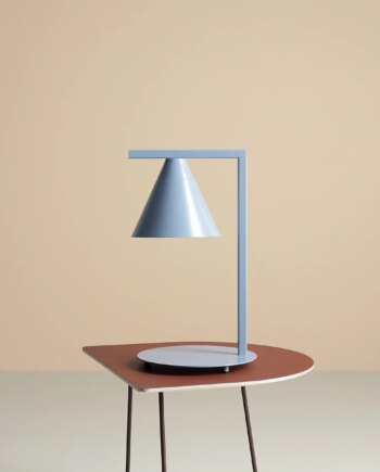 Frigg Bordlampe Støvet Blå Metal